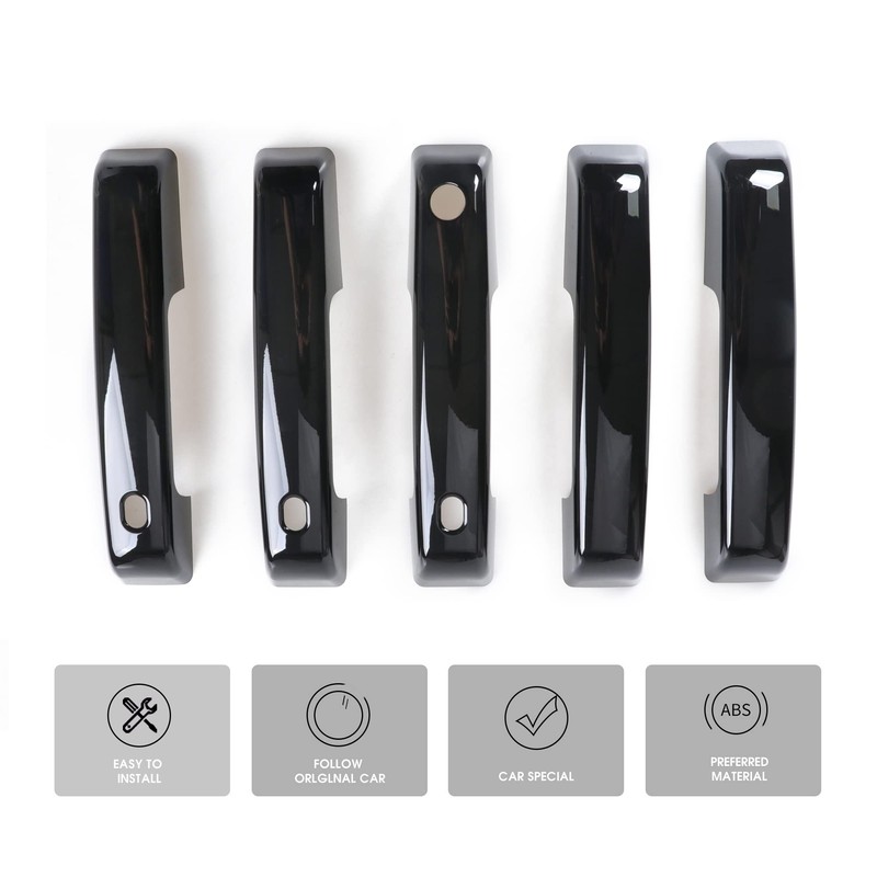 sukemichi Door Handle Covers Trim Rear Door Tailgate Cover for