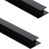2 pack 48" H-Trim for FRAYSCENT Slatwall Panel, Slatwall Trim