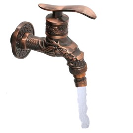 Antique Brass Tap, Garden Antique Vintage Antique Copper Tap Garden, Vintage Tap Garden Dragon Carved, Vintage Tap for Bathroom Garden Kitchen