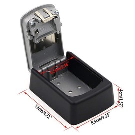 SANLION Key Lock Box Safe Key Deposit Box Combination Wall Mounted Key Safe for Outdoor and Indoor Use