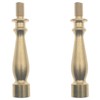 HAJXZH 2 Pcs 2 Inch Lamp Finial Extender Turned Brass