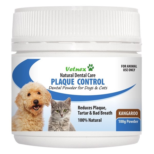 Vetnex Plaque Control Dental Powder for Dogs & Cats (Kangaroo) 100g