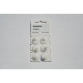 Siemens Click Dome 10 mm Open for RIC Hearing Aids - 6 Domes Each