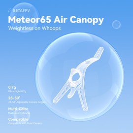 BETAFPV 6pcs Micro Air Canopy with 25°-50° Adjustable Camera Angle, Antenna Mounts Hole, for 9-10 mm Cameras Like Micro Nano Analogue HD Digital Cameras, for DIY Ultra-Light 1S Racing Meteor Drones