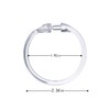 Kutesna 12 PCS Clear Plastic Shower Curtain Rings, Easy Snap