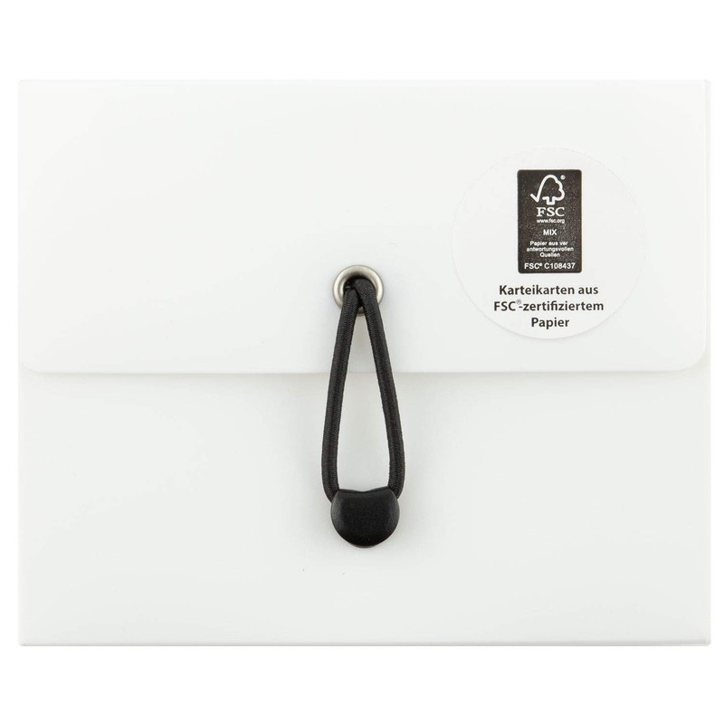 Stylex 49100 Index Card Box DIN A7 with 5 Compartments