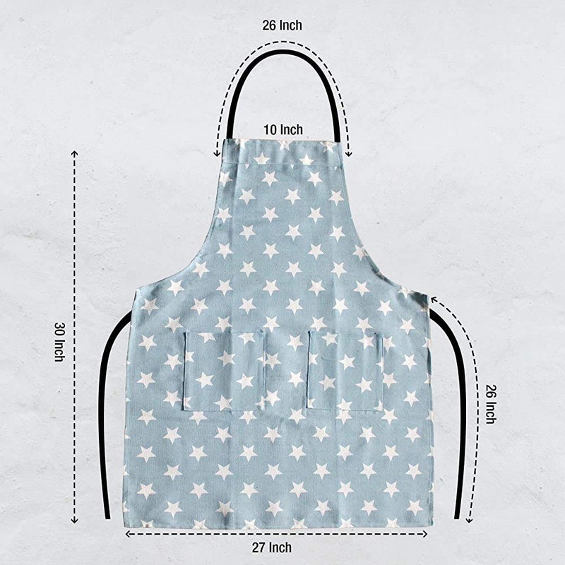 Kitchen Apron for Women, Adjustable Cooking Apron with Two Large