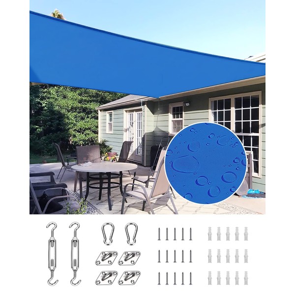 Quictent 12x16 ft Waterproof Sun Shade Sail for Patios 185G