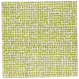 IHR Ideal Home Range Cocktail Napkins Marimekko Disposable 3-Ply Paper Party Napkin Pack, 5" x 5", Orkanen White/Green, 20-Count
