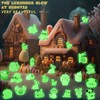 52Pcs Luminous Mini Resin Animals 52 Styles Miniature Glow in