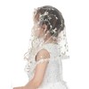 PAMOR Infinity First Communion Veils for Girls Lace Chapel Veil