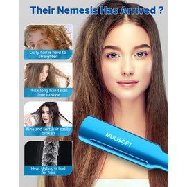 Glätteisen für unterwegs - Ideal für kurzes Haar und Handtaschen, mit dualer Spannungsversorgung und Glättungszeit ist schneller Keramik-Heizplatte