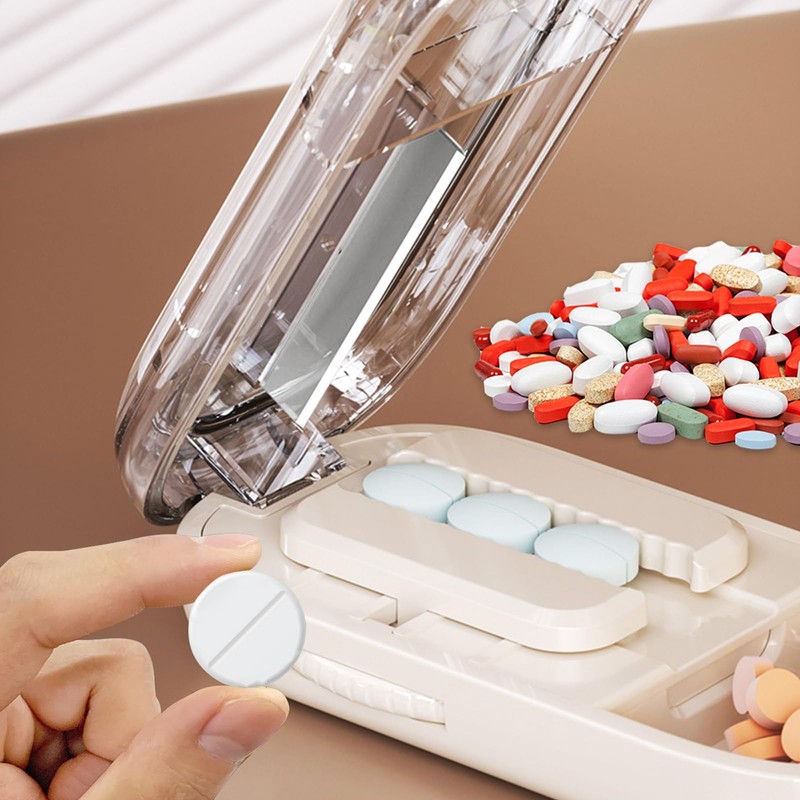 Momowin Tablet Divider, for Small and Large Tablets Pill Cutter,