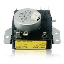 W10185981 Dryer Timer Compatible with Whirlpool, Maytag, KitchenAid, Jenn-Air, Amana, Magic Chef, Admiral, Norge, Roper, Replacement for AP6016540, 1481704, PS11749830
