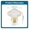 Uenhoy 6 Pcs Clover Drawer Knobs Decorative 4-Leaf Clover Cabinet