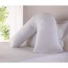 2 Pack Poly-Cotton Plain Dyed V Shaped Pillow Cases Covers