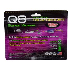 Q8 Super Bait-Curly Tail Swim Bait - Mullet Run