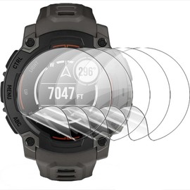 6pcs Flexible Hydrogel film for Garmin Instinct 2X Solar - Tactical Edition Smartwatch HD Clear Soft TPU Screen Protector Gel film Ultra-thin, Automatic Repair