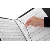 Classic Cantabile Music Folder (Sturdy Faux Leather, Hand Strap, Notes
