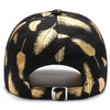 CHROME CRANE CB071 Men's Cap, Hat, Gold, Feathers, Golden, Stylish,