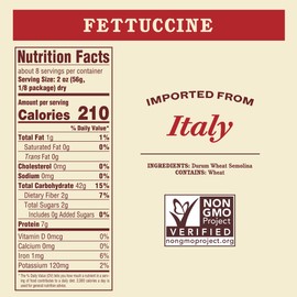 Rao's Homemade, Fettuccini Pasta, 16oz, (Pack of 1)