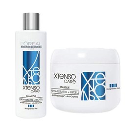L'Oreal Professional X-Tenso Care Straight Shampoo 230 ML & Masque 200 ML Combo Pack