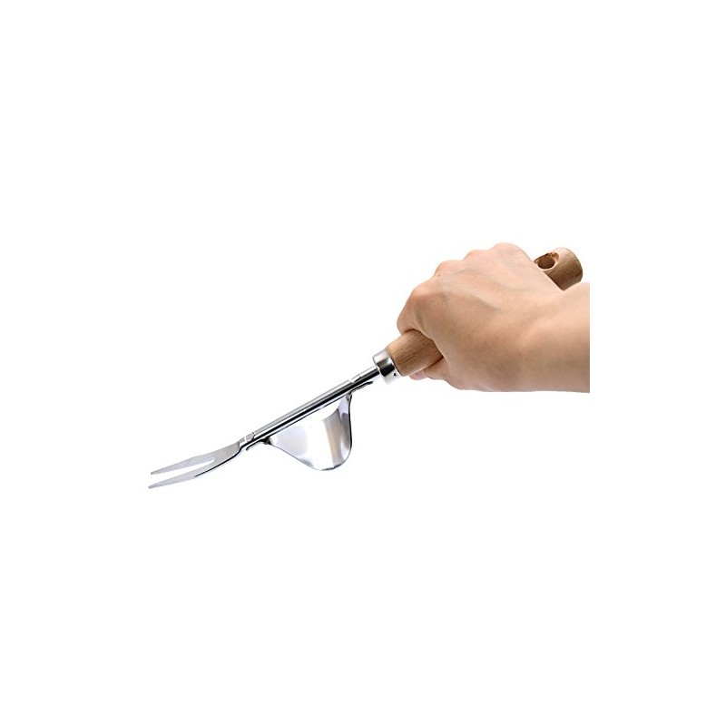 Takagi Green Art Weed Tweezer, Wood Handle, Lever Included, W