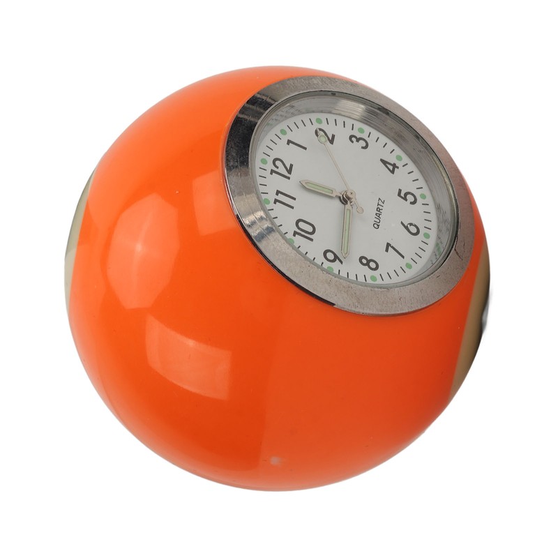 Ball Shape Table Clock Billiards Ball Clock Resin Accurate Decorative