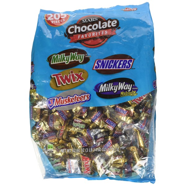 Mars Choc Favorites Mini Chocolate Candies (Net Wt 62.60 Oz),, ()
