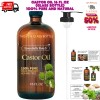 Castor Oil Organic Cold Pressed Unrefined Glass Bottle USDA Certified