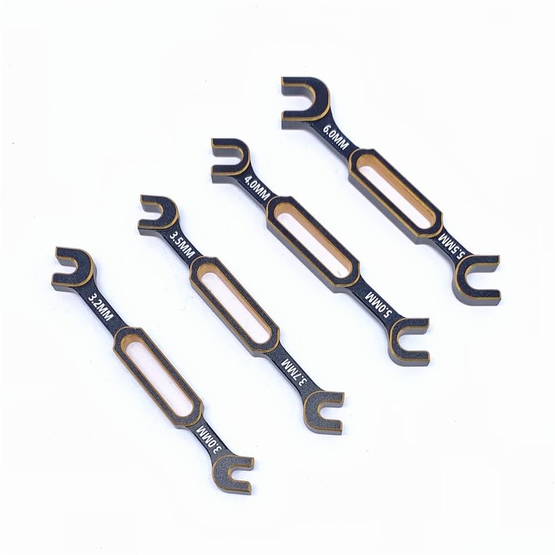 KingVal 4PCS Wrench 3.0/3.2/3.5/3.7/4.0/5.0/5.5/6.0mm Turnbuckle Nut Ball Joint Remover with