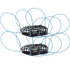 Crab Snare 10 Ounce Weighted Crab Trap Loop Trap Casting for Fishing Pole Dungness Rock Blue Crabs 6 Loops CA, OR, WA Compliant (2)