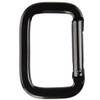 Craft County Aluminum Rectangle Carabiners (Black, 5 Pack)