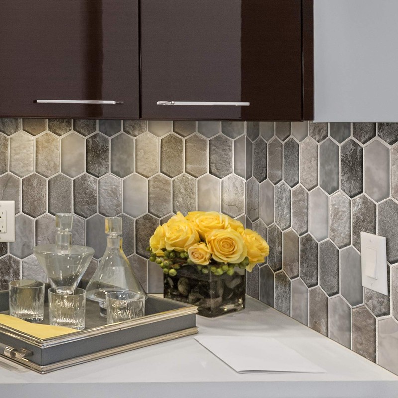 MSI Savoy Picket Glass Mosaic Tile for Bathroom, Kitchen, Shower