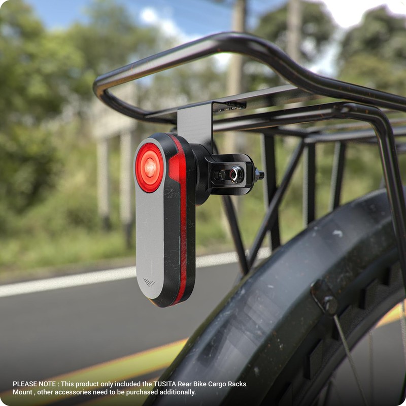 TUSITA Rear Bike Cargo Racks Mount Compatible with Garmin Varia