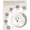 Garbage Disposal Wireless Switch Remote Control Outlet, 15A/1500W Plug-in Power,