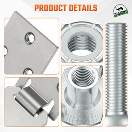 CLUBRALLY Golf Cart Seat Hinge Set for 1979-Up Club Car DS 1011652 1012412-Male + Female
