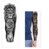 Fake LionTemporary Sleeve Tattoos for Men Women,4-Sheet
