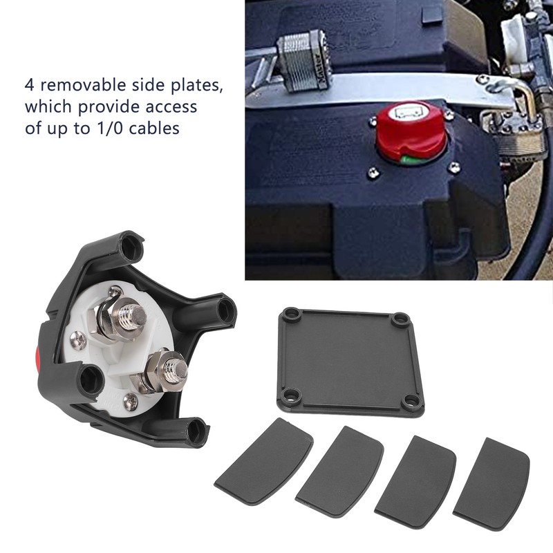 Battery Disconnect Switch On Off 12‑48VDC 275A Heat Resistant Universal
