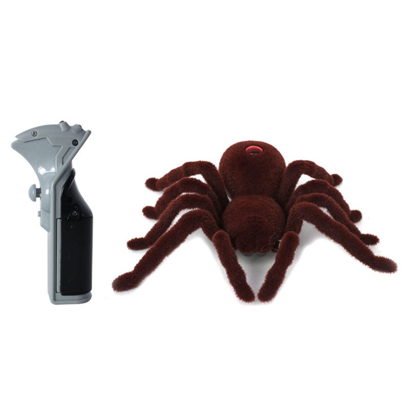 Funny Creepy Soft Scary Plush Spider Infrared Remote Control Tarantula
