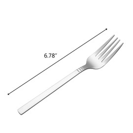 Morcte Stainless Steel Dessert Fork, Set of 12