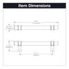 Hickory Hardware 1 Pack Solid Core Kitchen Cabinet Pulls, Luxury