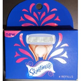 Skintimate Pack of Skintimate Rose Gold Women's Razor Blade 4 refills each HTF