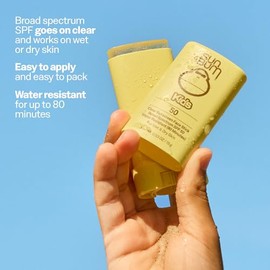 Sun Bum Protector Solar en Barra Facial Transparente SPF 50 para Niños - Aplicación en Piel Húmeda o Seca, Protector Solar de Amplio Espectro con Vita
