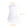 QUARKZMAN Cord Buttons White Plastic Cord Tassel Drop Train End