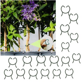 Pack of 100 Butterfly Shape Plant Clips - Large 8-Shape Plant Holder for Climbing Plants, Tomatoes, Flowers & Trellis (Bundle Clips, Stable & Reusable)