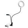 Elecom DE-L01BK LED Ring Light, Clip Light, 6.3 inches (16