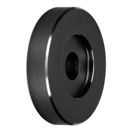 45 RPM Adapter, Record Player Dome 45 Speed Adapter and Turntable, Record Turntable Adapter Large Hole Conversion Sheet Black Clamp Adapter for Most Big Hole Records (Black)