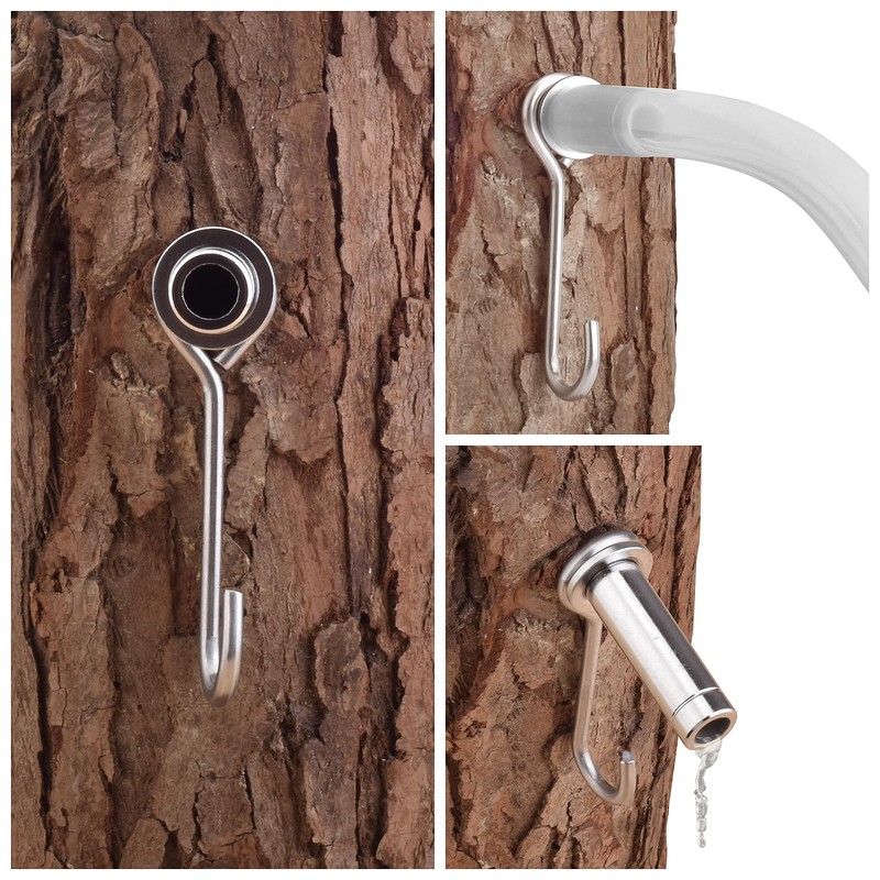 Maple Syrup Tapping Kit, Stainless Steel Maple Tree Taps Spiles,