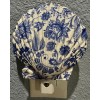 Blue Floral Nightlight Scallop Shell Coastal Decoupage Shell Art -